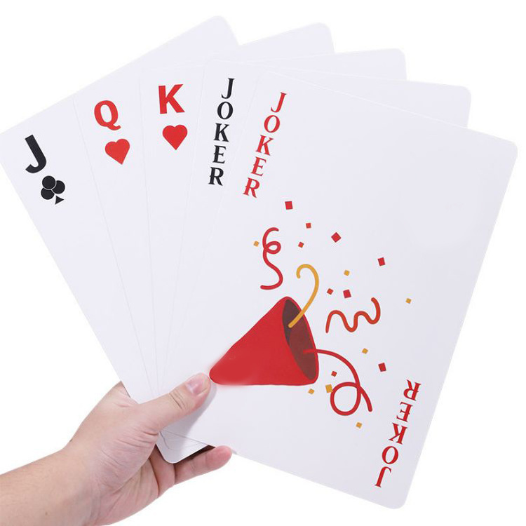 OEM Factory custom printing Espanol Cards printing Jumbo Poker Playing Cards With Customize Box