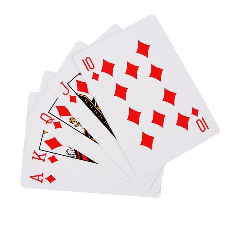 Customize printing jumbo poker playing cards with custom boxes on demand for advertising