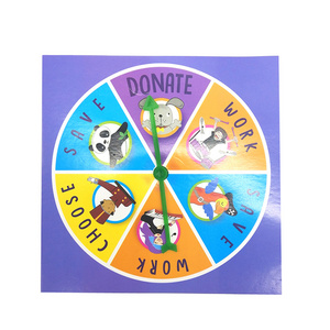 Printing customized game set with spinner educational toy board game for Children