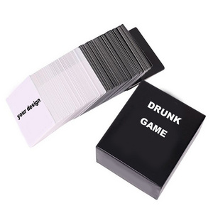 Offer Sample Theme Drinking Physical Health Playing Card Game With Customize Box