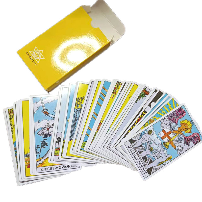 High quality oem golden playing cards deck customize large size tarot