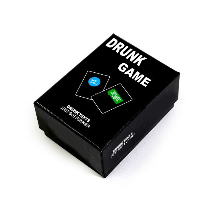 Offer Sample Theme Drinking Physical Health Playing Card Game With Customize Box