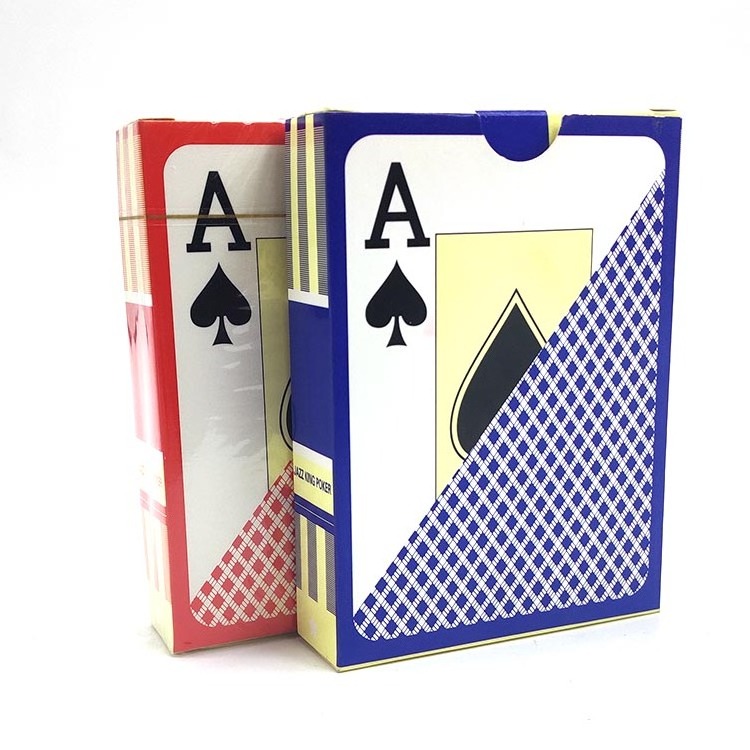 Top quality triplex black core paper playing cards jumbo index and PVC poker for casino and club