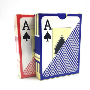 Hot sale 100% plastic Texas promotion glossy PVC waterproof casino poker high quality in stock playing cards