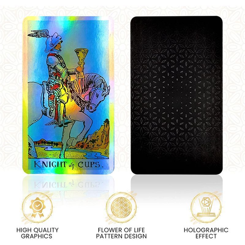 Large holographic cards maker customize trading cards pack custom playing collection tarot cards