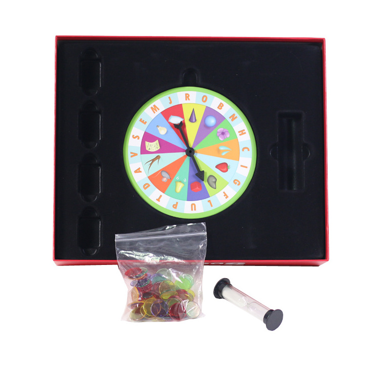 Printing customized game set with spinner educational toy board game for Children