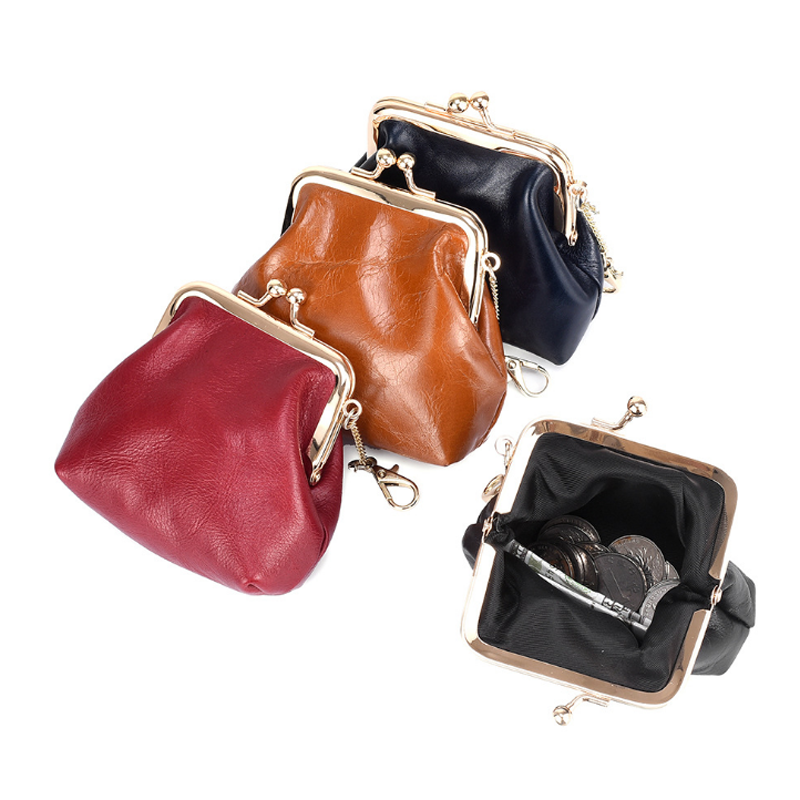 Hot selling new style promotional wholesale cheap hasp portable mini handbag coin purse with metal clasp