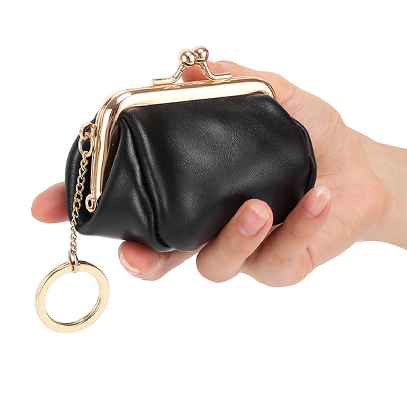 Hot selling new style promotional wholesale cheap hasp portable mini handbag coin purse with metal clasp