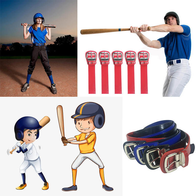 Unisex outdoor sports Belt Baseball Golf Softball Special Waistband Patent Leather Metal Pin Buckle Students sports belt