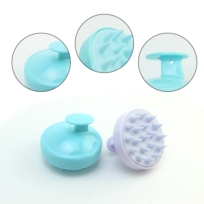 Portable soft silicone hair shampoo brush reusable scalp cleaning massager shampoo hair brush and comb cepillo secador