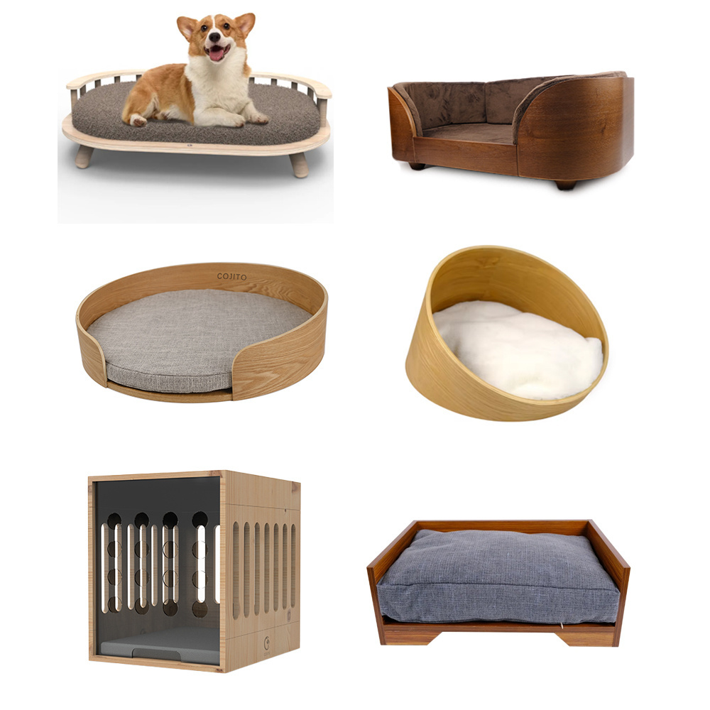 Wooden  Dog Bed - Durable Raised Wooden Pet Bed Frame for Small, Medium and Large Dogs and Cats