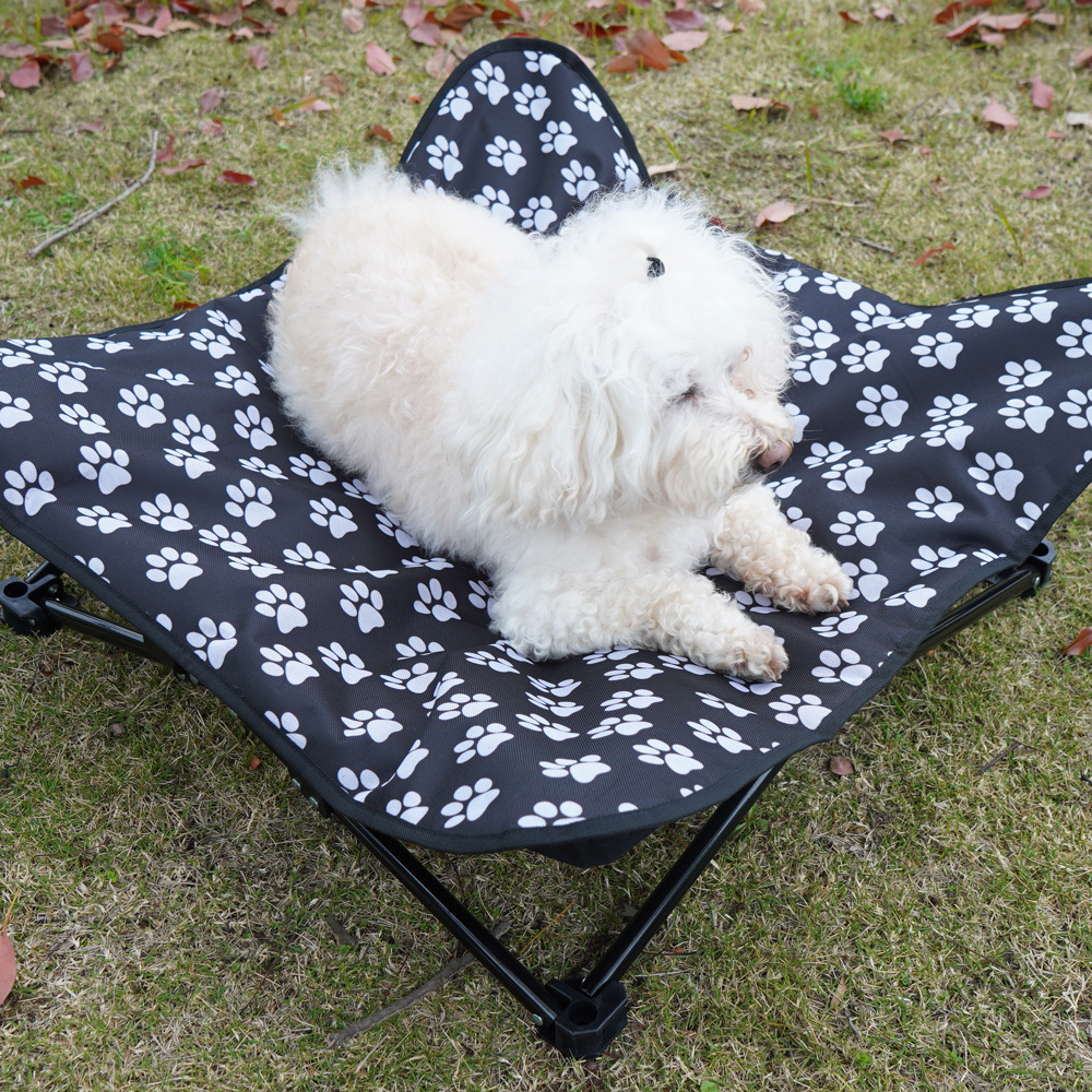 Outdoor dog bed Camping  Elevated Removable luxury dog bed