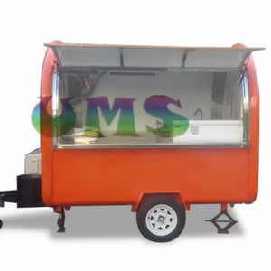 Factory Price hamburger carts street kiosk caravan trailer fast food trailer mini food cart for sale