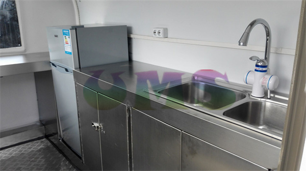 Popular Outdoor Snack Shopping Kiosk Food Cart Dessert Serving Van Mobile Iced Cream Truck Food Cart