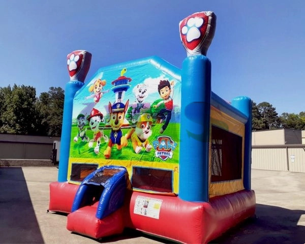 Party Rental Children Adults PVC Outdoor Amusement Park Paw Jumping Castle Kids Inflatable Bounce House