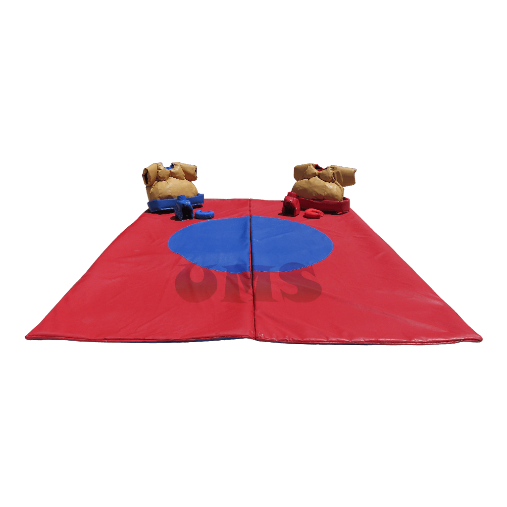 Kids Inflatable Sumo Set with Mattress Inflatable Sports Games Foam Padded Sumo Wrestling Suit