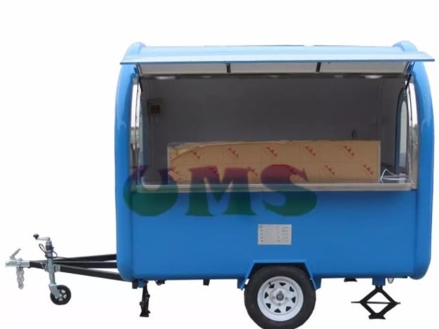 Factory Price hamburger carts street kiosk caravan trailer fast food trailer mini food cart for sale