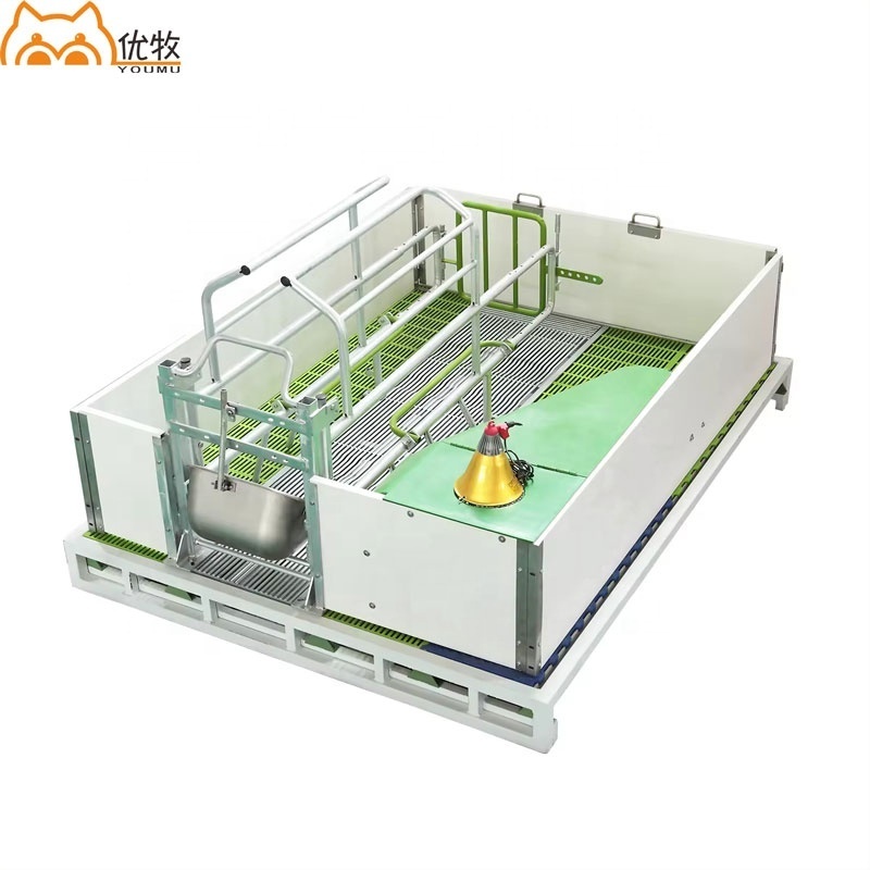 Swine Farm Animal Cage Pig Cage Equipment Breeding Stalls Of Hot Galvanized Sow Farrowing Crate