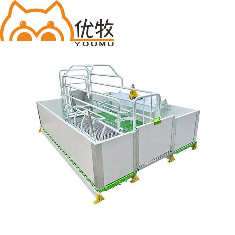 Swine Farm Animal Cage Pig Cage Equipment Breeding Stalls Of Hot Galvanized Sow Farrowing Crate