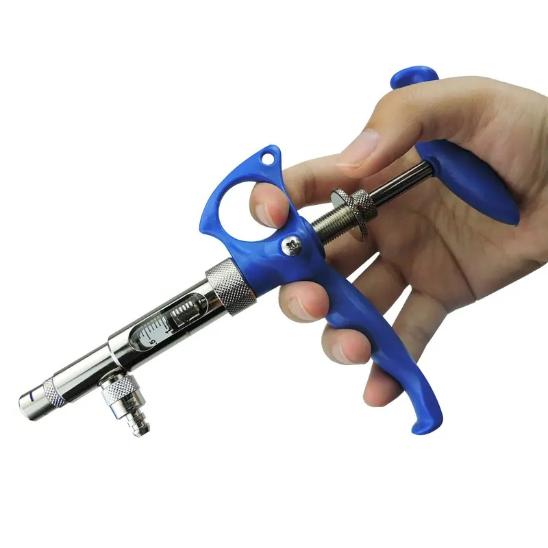 Farm Equipment Automatic Vet Veterinary Syringe Continuous Vaccine Gun ...