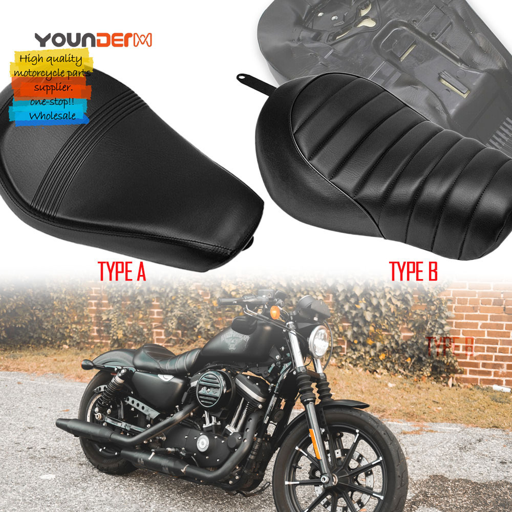 YD-SS-022 Classical Retro Leather Motorcycle Single Seat Motorcycle Seat Cushion For Harley Sportster XL1200 883