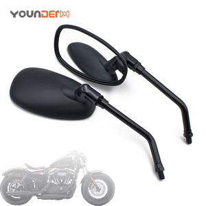 E mark Series Motorcycle Side Mirror For Sale , Motorcycle Side Mirror M8 M10 Screw For Cruiser Chopper Bobber Touring