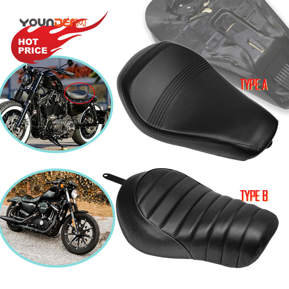 YD-SS-022 Classical Retro Leather Motorcycle Single Seat Motorcycle Seat Cushion For Harley Sportster XL1200 883