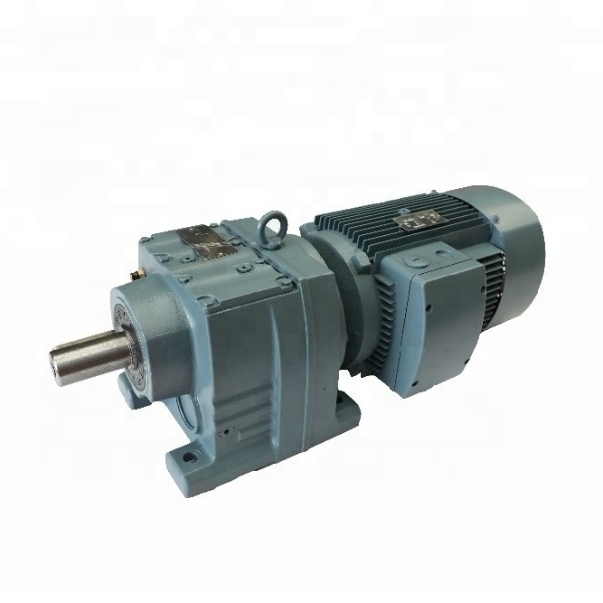 R series inline helical gearbox / gear motor R57 R97 R137 R157 bevel gear reducer