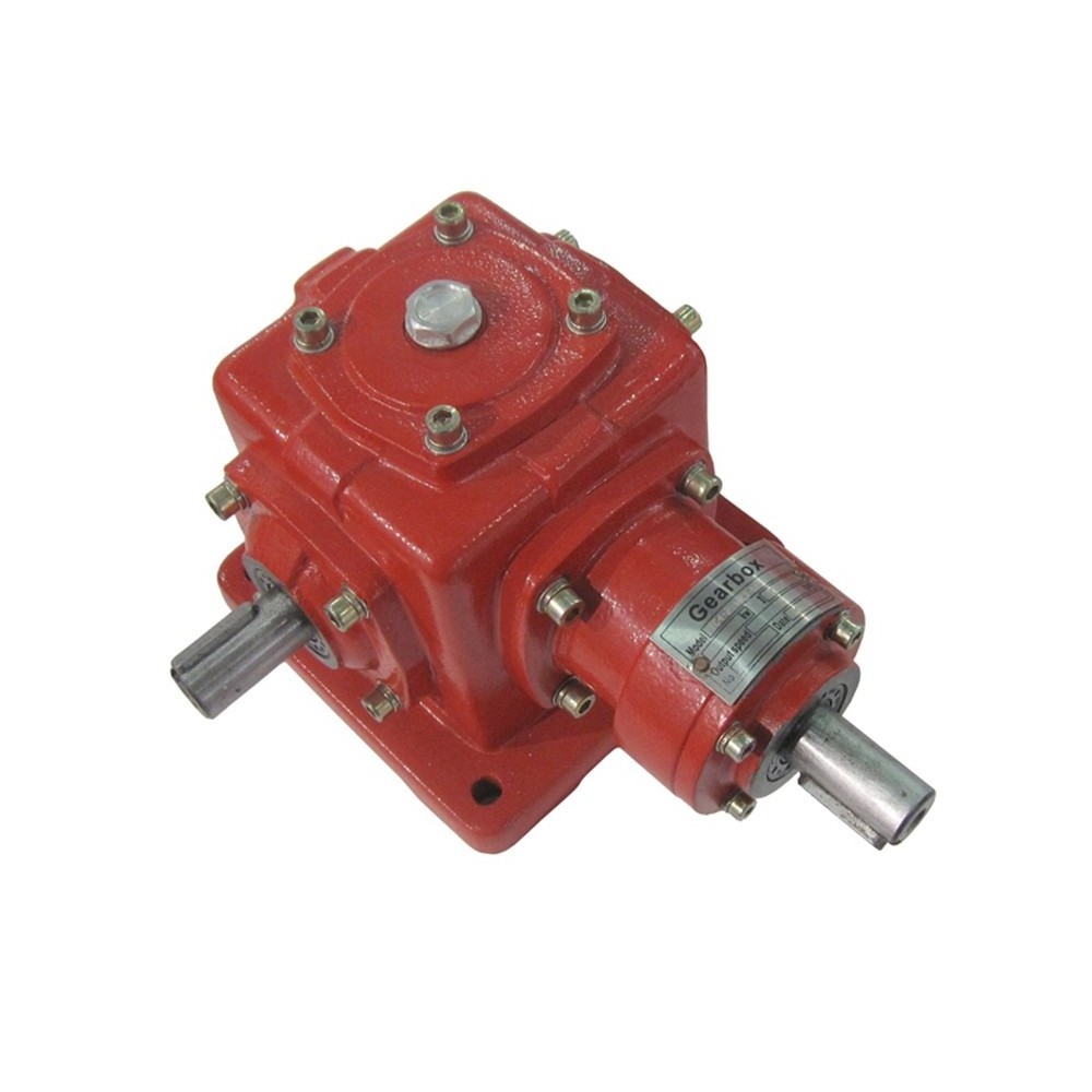 T series 4 way bevel small miter speed reducer 90 degree transmission gearbox