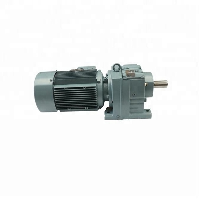 R series inline helical gearbox / gear motor R57 R97 R137 R157 bevel gear reducer