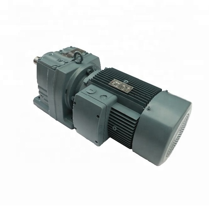 R series inline helical gearbox / gear motor R57 R97 R137 R157 bevel gear reducer