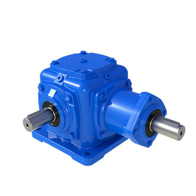 T series 4 way bevel small miter speed reducer 90 degree transmission gearbox