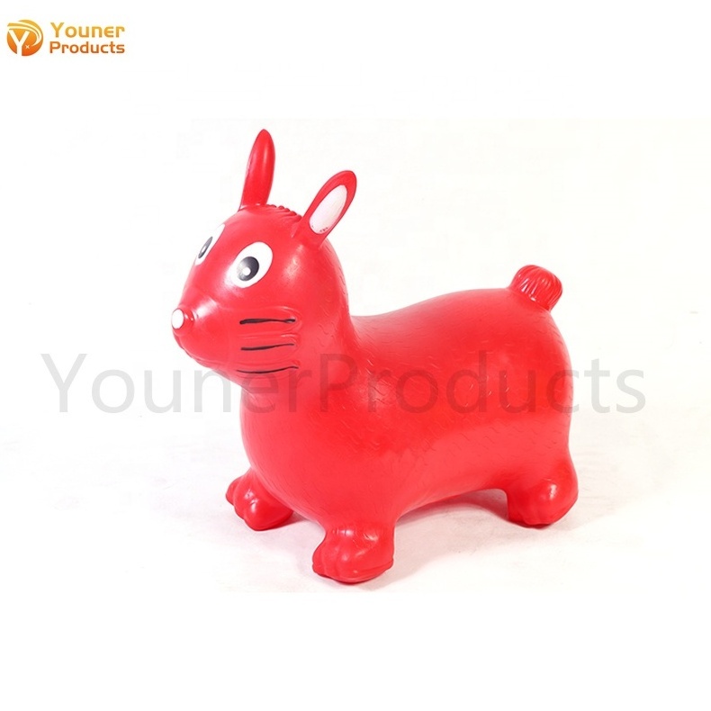 Best Inflatable Child riding plastic jumping horse and walking animal skippy rabbit hopper toy