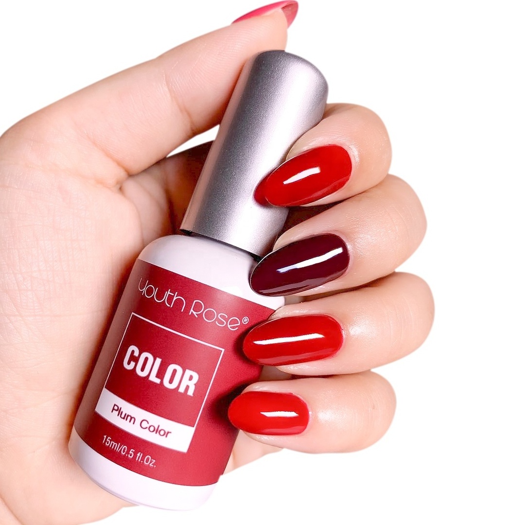 youth rose gel nail polish soak off base coat top coat bonder color uv gel kit nails professional salon