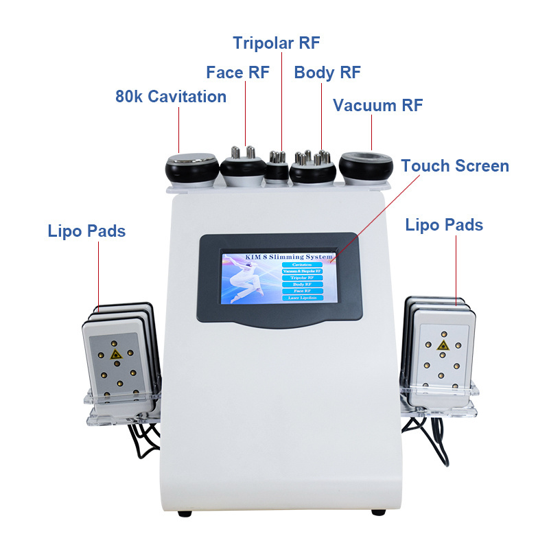 Popular 25K And 40K Cavitation Machine 5 in 1 Cavitation Machine 20K Ultrasonic Cavitation Machine