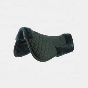 Top Quality Horse Saddle Pad Quilted Fleece Lining Equestrian Horse Wear Sheepskin Saddle Pad for horse with halter