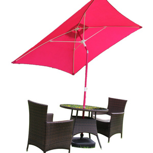 Patio Umbrellas Bases Rectangular Stainless Steel Cantilever Umbrella Garden Outdoor