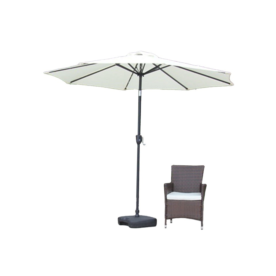 Sun Garden Outdoor Patio Base Weight 3M Cantilever Umbrella With Crank