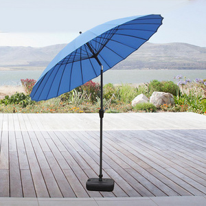 Professional Manufacturer Fiberglass Ribs Crank Huge Umbrella Big Patio Umbrella Outdoor