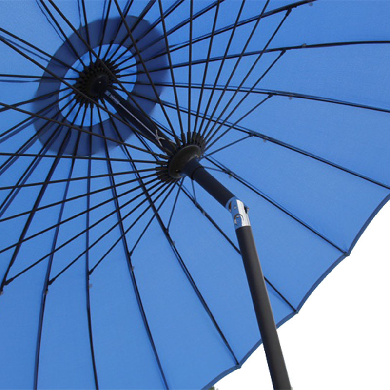 Professional Manufacturer Fiberglass Ribs Crank Huge Umbrella Big Patio Umbrella Outdoor