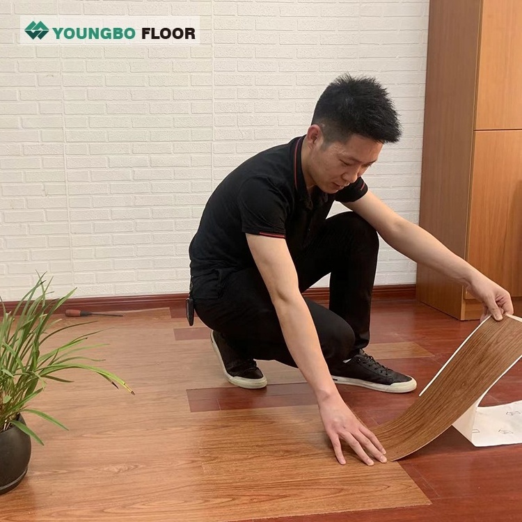 Luxury Vinyl Plank Easy Maintenance PVC plastic Flooring Peel Stick Installation Quality Vinyl Flooring