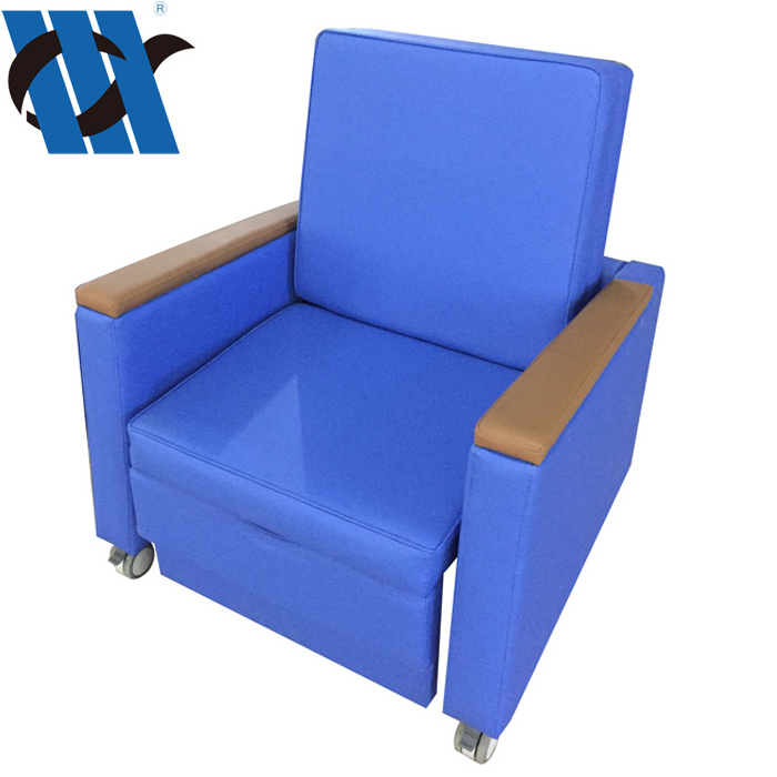 BDEC109  Luxurious Accompanier's  Medical Chair Cum Bed Foldable Accompany Hospital Recliner Chair