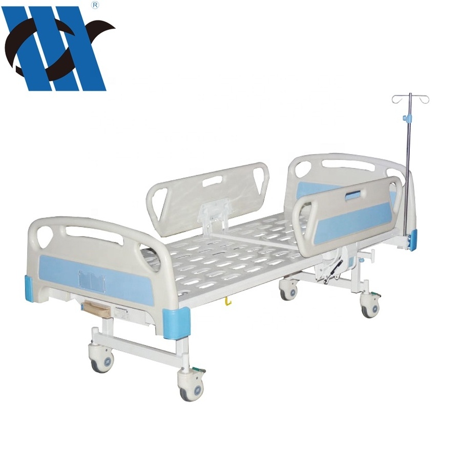 YC-T1618L  One Function Manual Abs Crank System Rocker Medical Furniture Single Manual Hospital Patient Bed