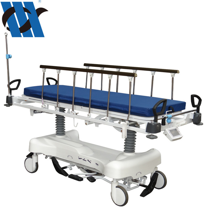 BDEC00 Hospital Emergency Ambulance CPR Board Medical Hydraulic Emergency Medical Patient Transfer Stretcher Trolley