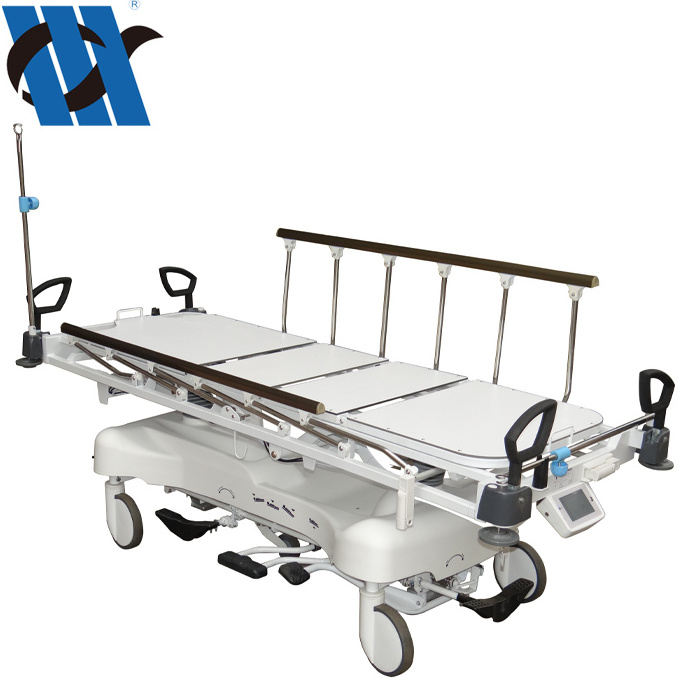 BDEC00 Hospital Emergency Ambulance CPR Board Medical Hydraulic Emergency Medical Patient Transfer Stretcher Trolley