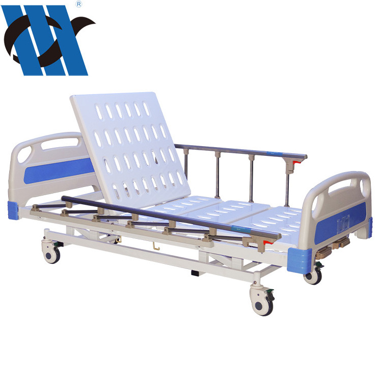 YC-T3611L(I) Hot selling hospital equipment 3-crank manual medical hospital bed for clinic