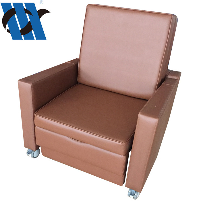 BDEC109  Luxurious Accompanier's  Medical Chair Cum Bed Foldable Accompany Hospital Recliner Chair