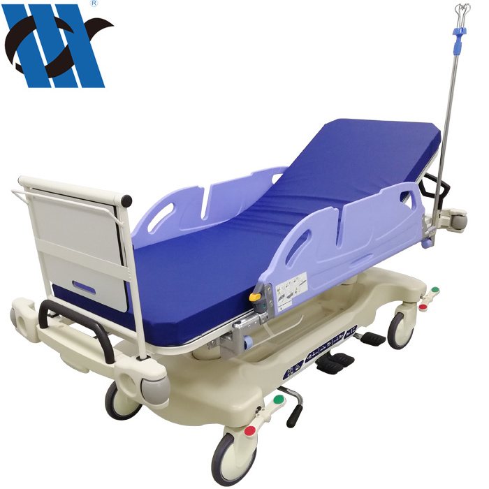 YC-BDEC07 Luxurious Hand-over Hospital Patient Transfer Trolley Patient Emergency Transfer Stretcher Bed