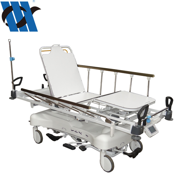 BDEC00 Hospital Emergency Ambulance CPR Board Medical Hydraulic Emergency Medical Patient Transfer Stretcher Trolley