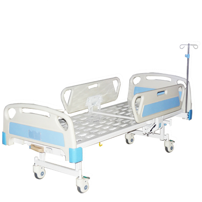 YC-T1618L  One Function Manual Abs Crank System Rocker Medical Furniture Single Manual Hospital Patient Bed